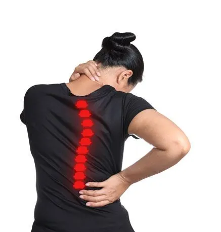Spinal curvature associated with scoliosis condition