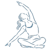 Symbol of improved blood flow and body mobility