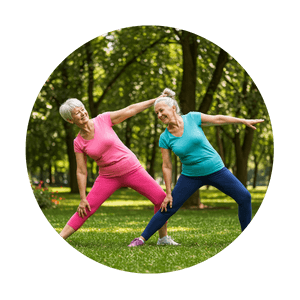 stretching and exercise