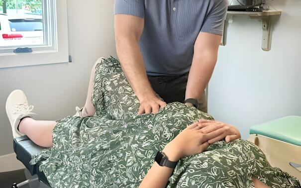 patient receiving chiropractic care