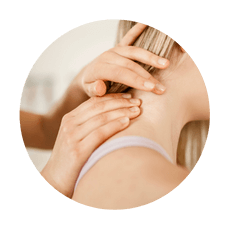 Chiropractic care for neck and upper spine pain.