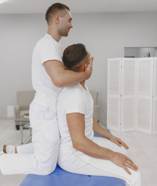 Chiropractic neck adjustment for vertigo